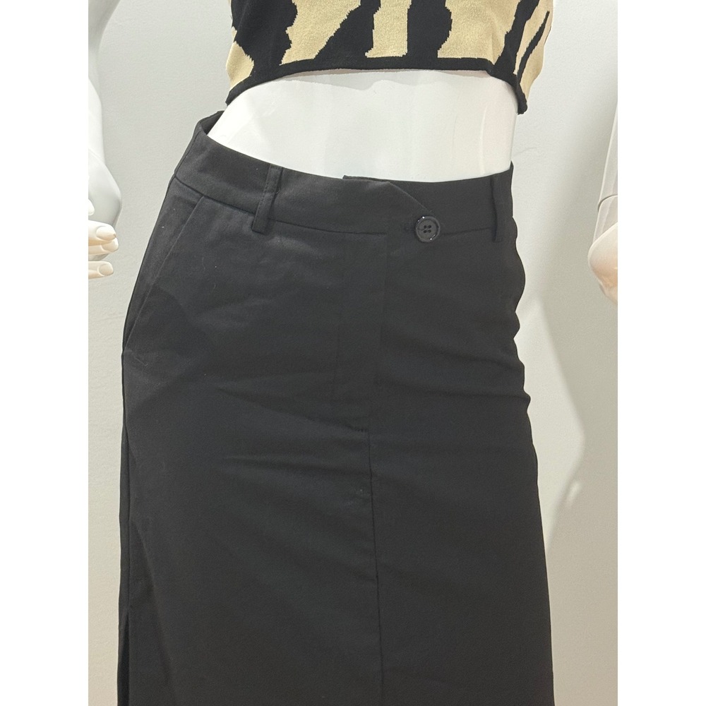 Commense‎ Basic Buttoned Maxi Skirt black size XS… - image 5